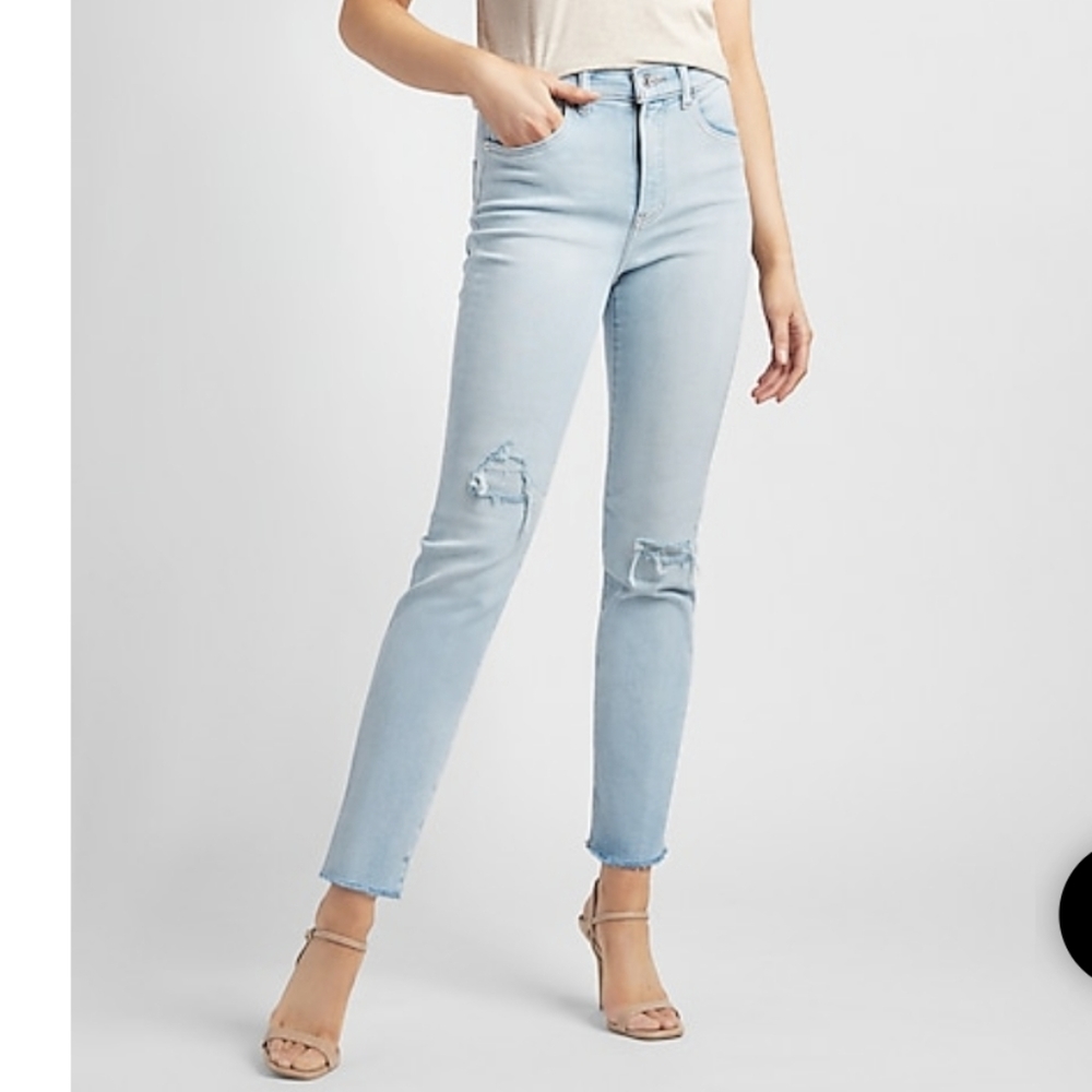 🌲 High waisted light jean - Picture 2 of 4